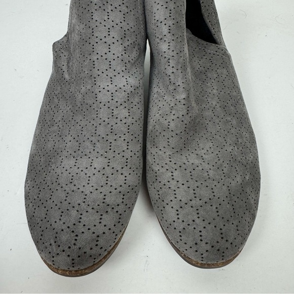 Dr. Scholl's Gray Suede Slip On Ankle Boots Booties Casual Minimalist Comfort - Picture 3 of 6